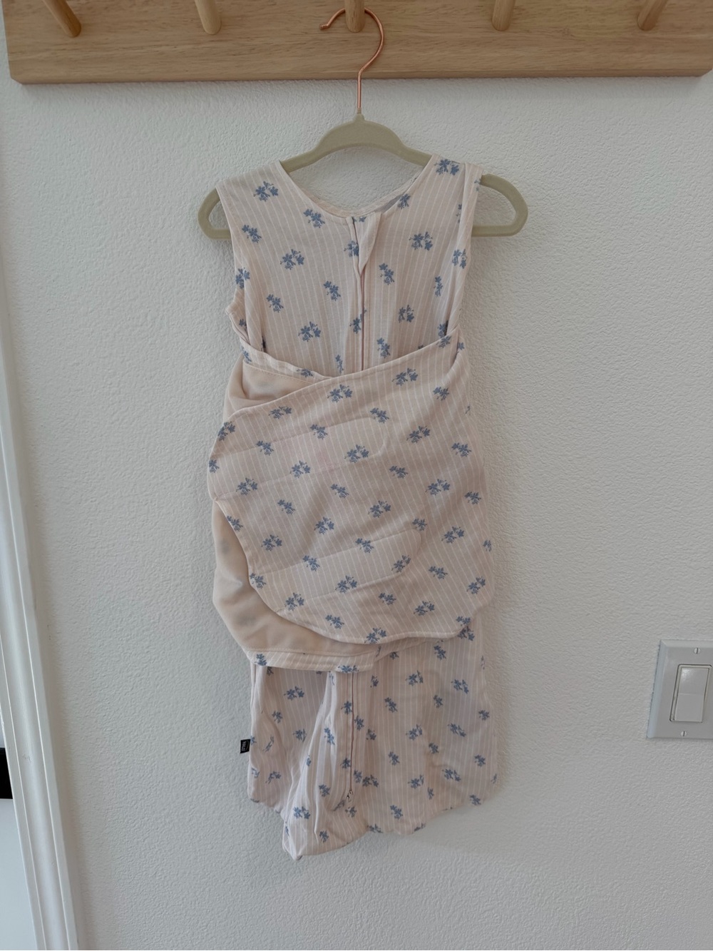Halo 3-Way SleepSack Swaddle - 1.5 TOG, 3-6m (small) Floral Vintage Stripe